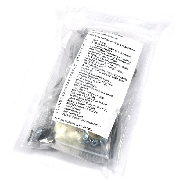 1976 Chevrolet Camaro INTERIOR TRIM SCREW KIT (270122) | GM270122