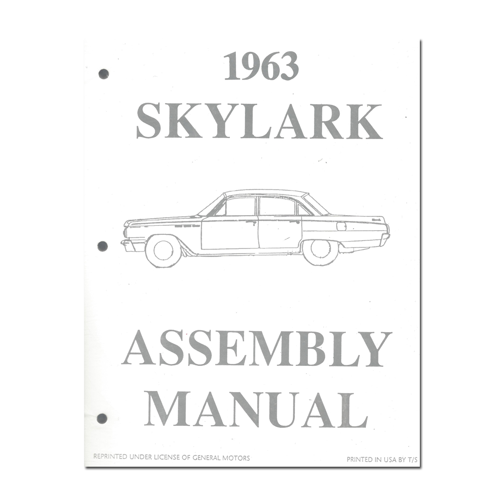 1963 Buick Full Size & Riviera FACTORY ASSEMBLY MANUAL (SKYLARK) | BK1004I