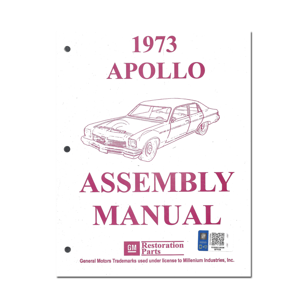 1973 Buick Full Size & Riviera FACTORY ASSEMBLY MANUAL (APOLLO) | BK1006I