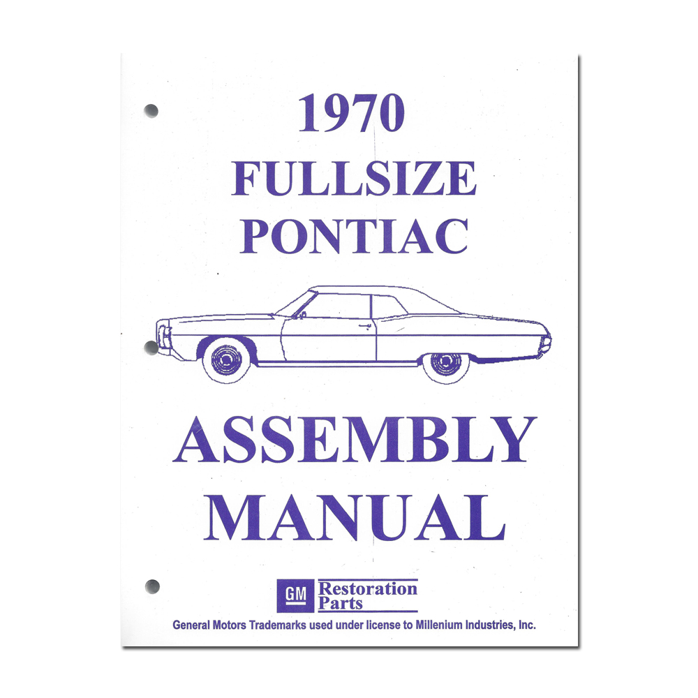 1970 Pontiac Full Size FACTORY ASSEMBLY MANUAL | BK1008PB