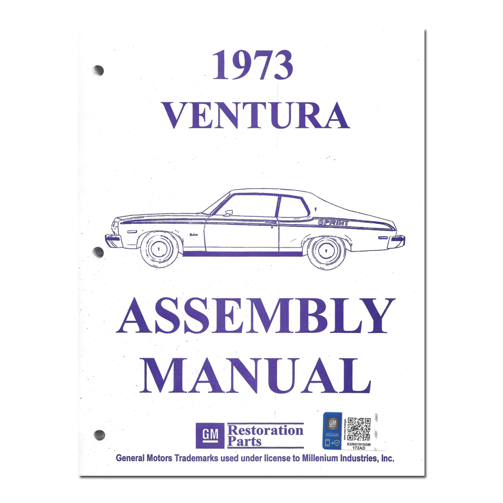 1973 Pontiac Grand Prix 69-UP FACTORY ASSEMBLY MANUAL (VENTURA) | BK1003X
