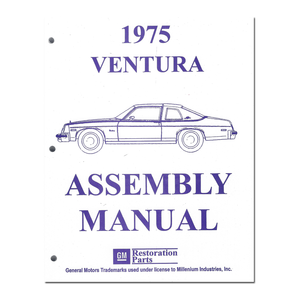 1975 Pontiac Grand Prix 69-UP FACTORY ASSEMBLY MANUAL (VENTURA) | BK1004X