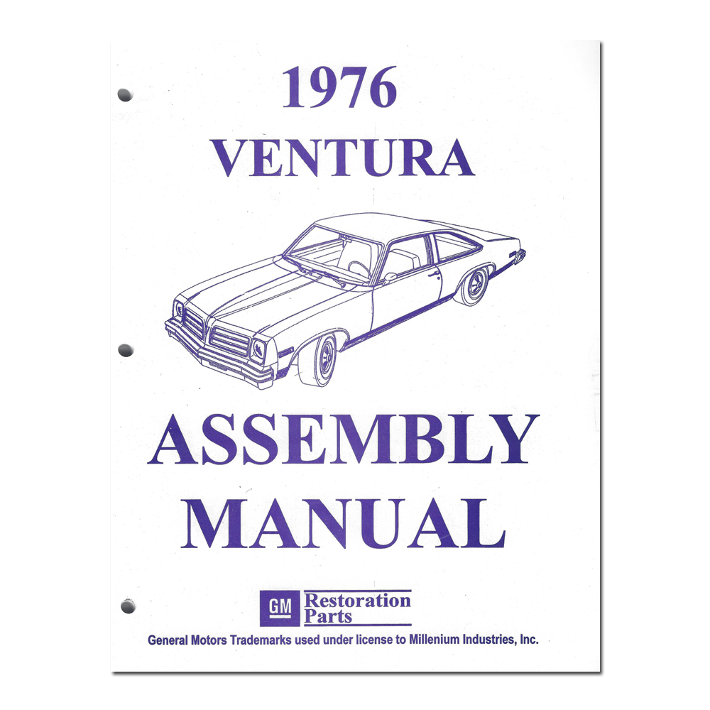 1976 Pontiac Grand Prix 69-UP FACTORY ASSEMBLY MANUAL (VENTURA) | BK1005X