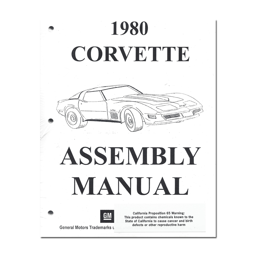 1980 Chevrolet Corvette FACTORY ASSEMBLY MANUAL | BK1103O
