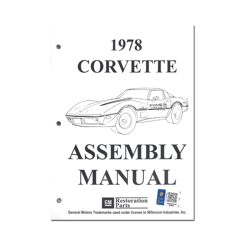 1978 Chevrolet Corvette FACTORY ASSEMBLY MANUAL | BK1105O
