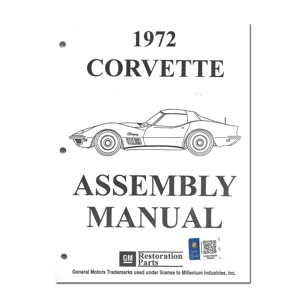 1972 Chevrolet Corvette FACTORY ASSEMBLY MANUAL | BK1111O
