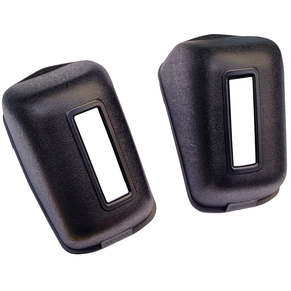 1971 Pontiac Grand Prix 69-UP SEAT BELT RETRACTOR COVERS RCF-400 (BLACK ONLY) - PR | IN3696Z