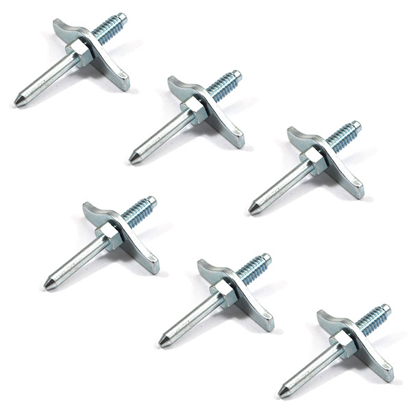 1968 Buick Skylark/GS/Regal/GN VALVE COVER STUD WITH RETAINER PLATE WITH SPARK PLUG WIRE RETAINER MOUNTING STUD (METAL FINISH) - SET OF 6 | EN5355S