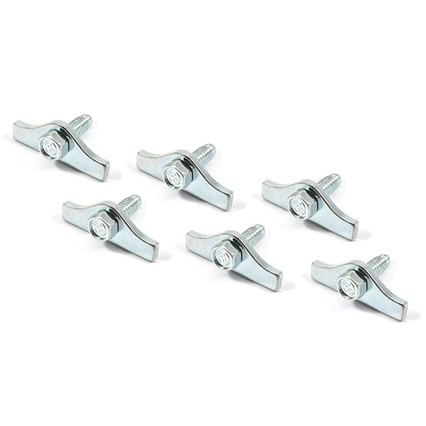 1969 Buick Skylark/GS/Regal/GN VALVE COVER BOLT WITH RETAINER PLATE (METAL FINISH) - SET OF 6 | EN5357S