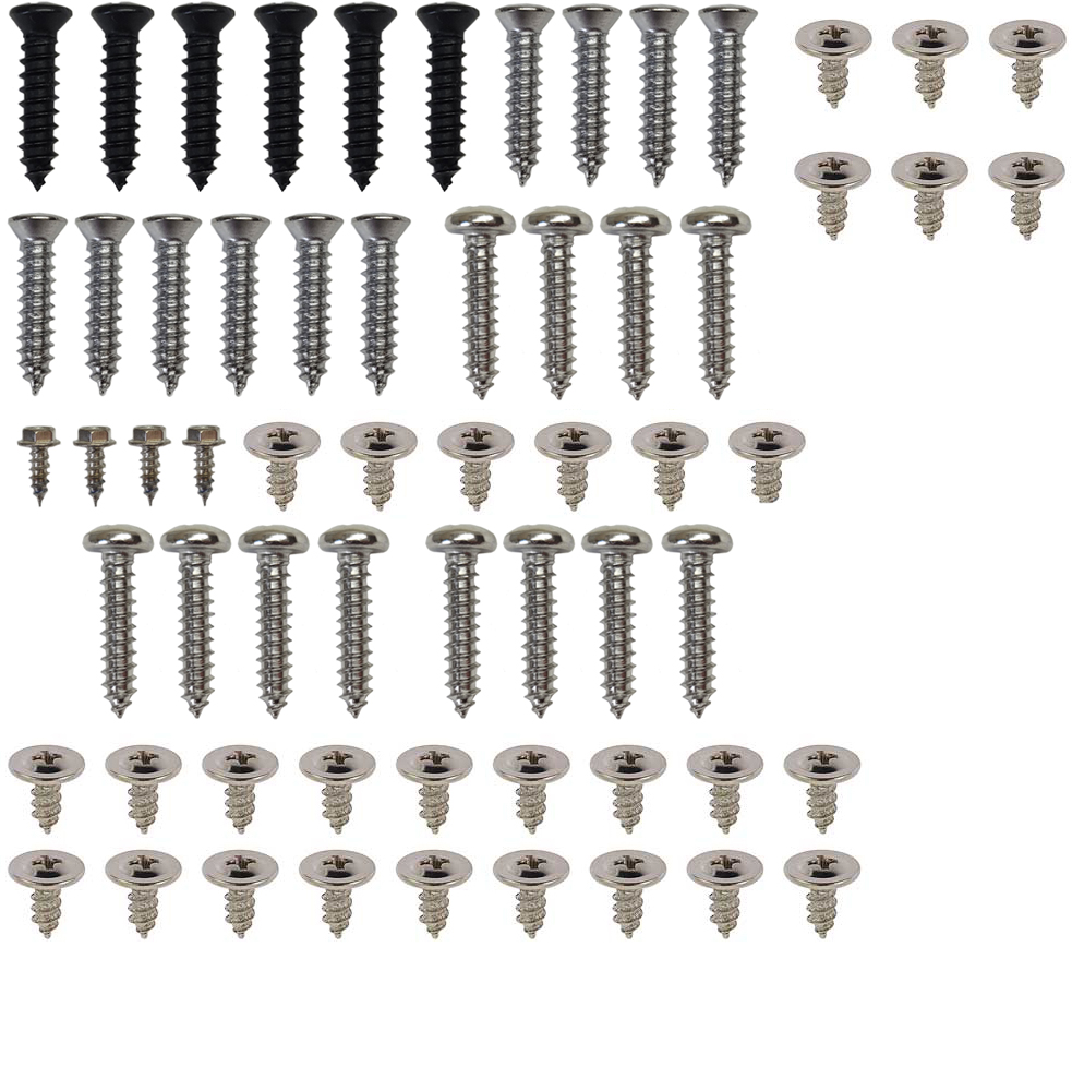 1976 GM Truck EXTERIOR SCREW KIT WITH WHEEL WELL SCREWS FOR CHEVROLET PICKUP (807A) | GM807A