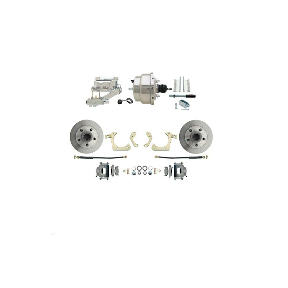1955 Chevrolet Full Size up to 1957 DISC BRAKE KIT WITH 8" DUAL CHROME
