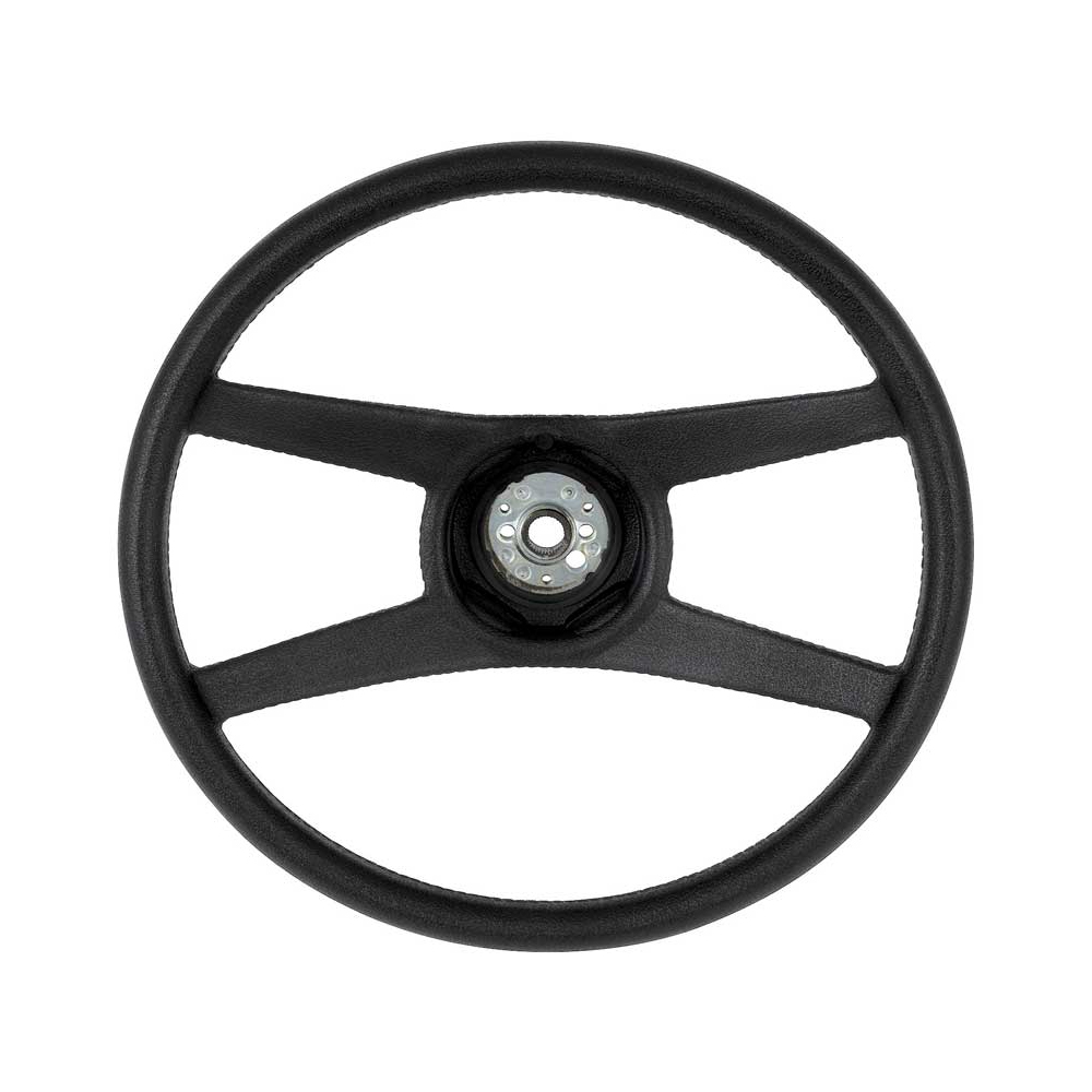 1974 Chevrolet Monte Carlo STEERING WHEEL 4 SPOKE WITH SOFT BLACK PADDING NK-4 SPORT OPTION GM 458998 / 9752585 - EACH | ST7182Z