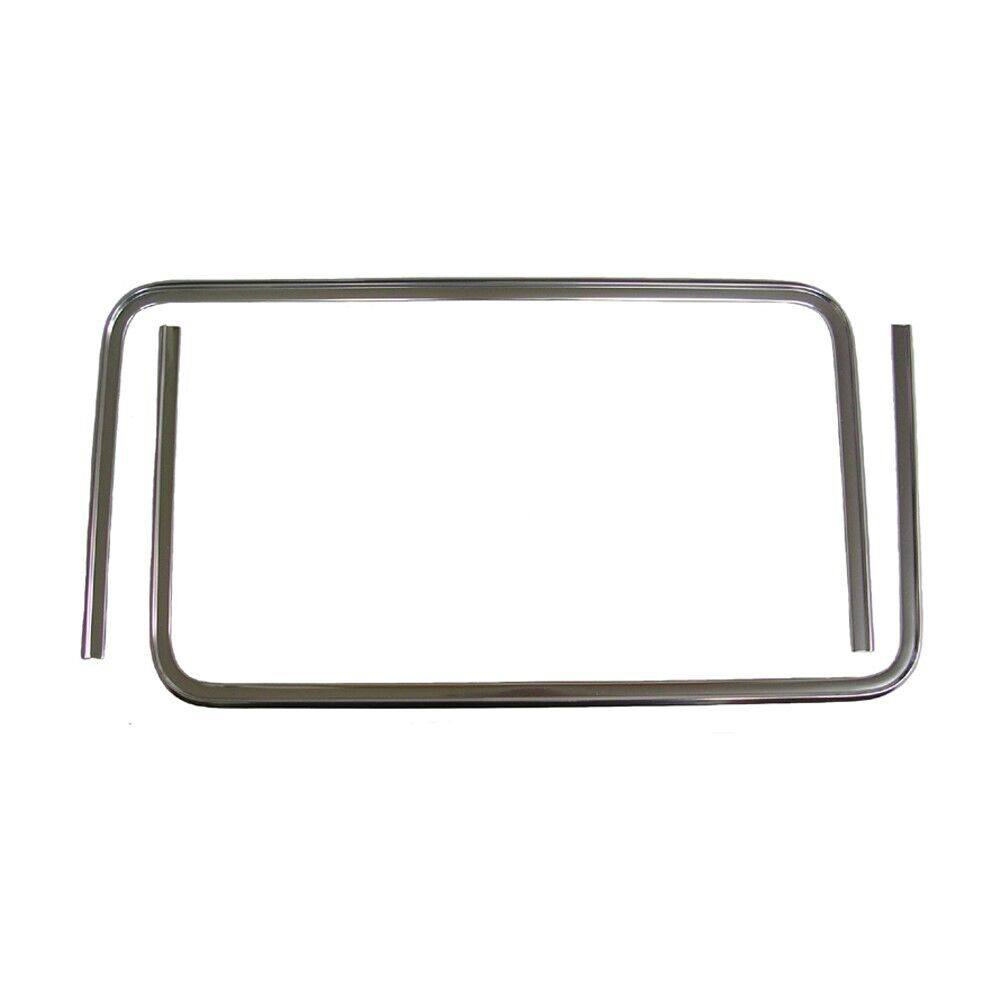 1972 Oldsmobile Cutlass/442/F85 OUTER GRILLE MOLDINGS; U SHAPED; ANODIZED ALUMINUM; PAIR | XP4449T