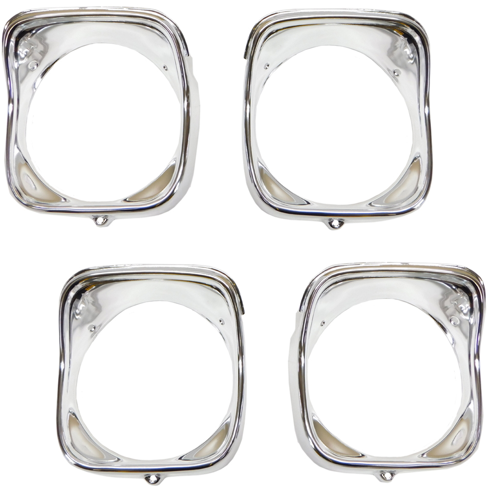 1968 Chevrolet Chevelle/Malibu HEADLAMP BEZEL (INNER & OUTER) - PAIR (RH & LH) | GH10011Z