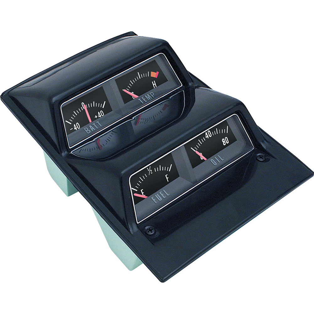 1970 Chevrolet Nova/Chevy II CONSOLE GAUGE KIT - PRE-ASSEMBLED (WITHOUT WIRING HARNESS) | 3952636