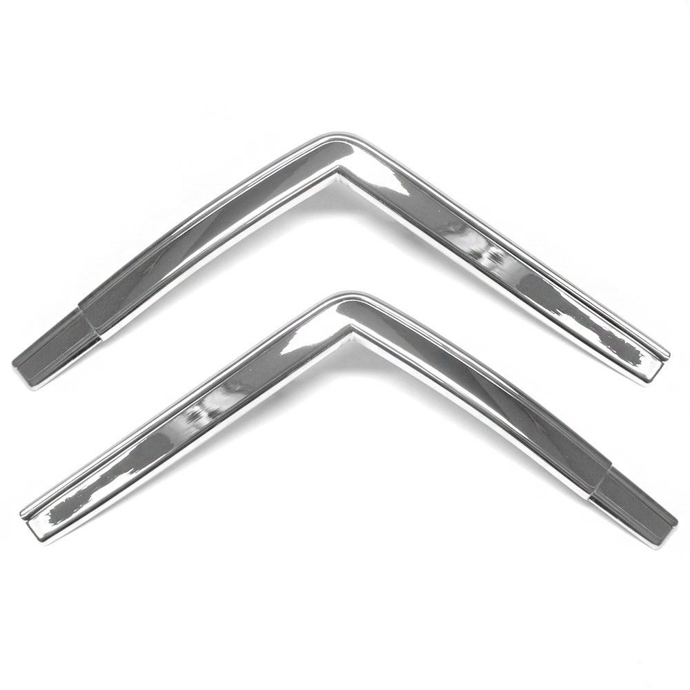 1972 Oldsmobile Cutlass/442/F85 NEW VINYL TOP MOLDING 2 PIECES POT METAL END CAPS SUPREME GM # 8790957 / 8790958 | XP4494T