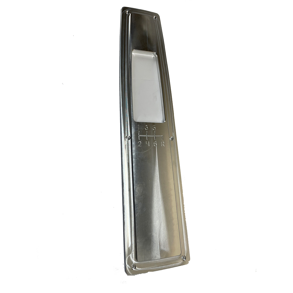 1972 Chevrolet Monte Carlo BILLET ALUMINUM CONSOLE TOP PLATE COVER (6-SPEED MANUAL REVERSE DOWN) CNC FINISH | CP10956Z