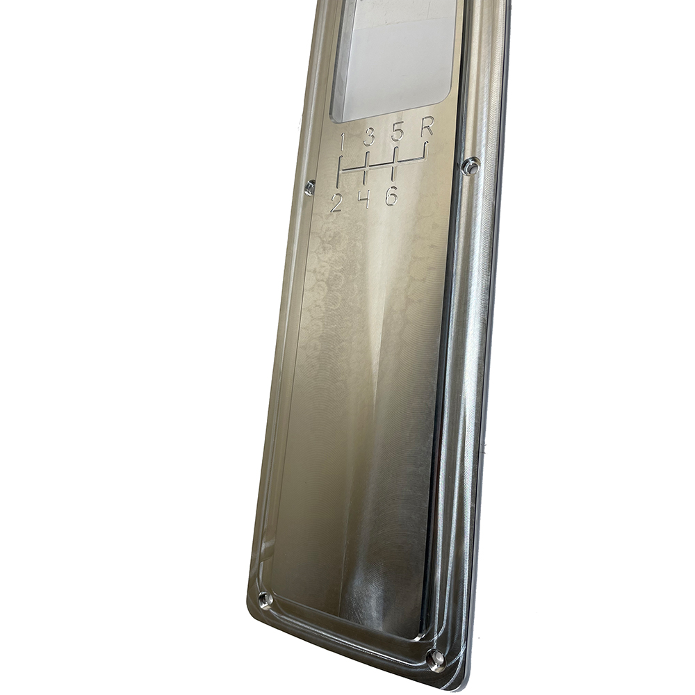 1970 Chevrolet El Camino BILLET ALUMINUM CONSOLE TOP PLATE COVER (6-SPEED MANUAL REVERSE UP) CNC FINISH | CP10957Z