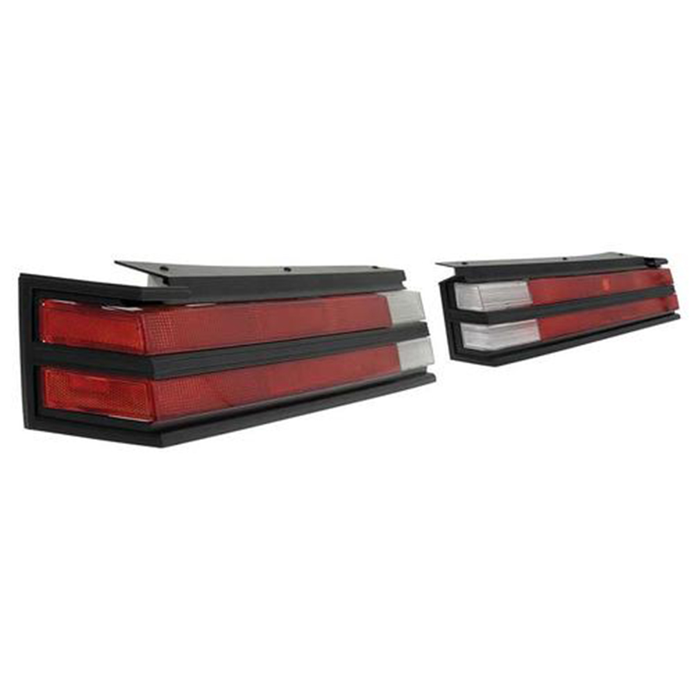 1986 Buick Skylark/GS/Regal/GN TAIL LAMP LENS, HOUSING AND BLACK BEZEL SET - 8 PC SET | XL10019S