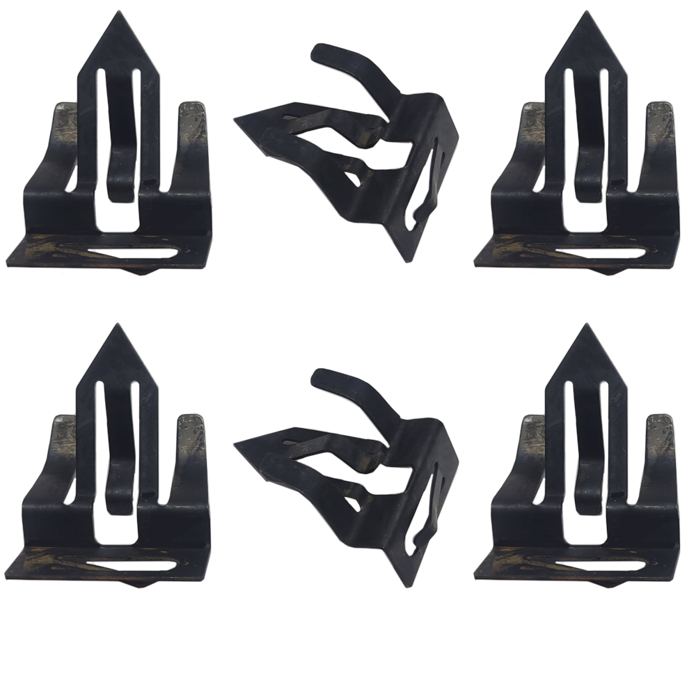 1972 Chevrolet Camaro HEADLINER TRIM MOLDING HARDWARE MOUNTING CLIP SET, 6PC KIT FOR BOTH SIDES | IN10225F