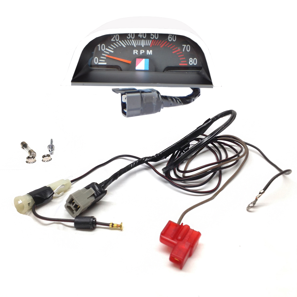 1970 Miscellaneous AMC REBEL HOOD TACH WITH AMC LOGO ON FACE (5000 RED LINE RPM 8000 RPM MAX) WITH WIRE HARNESS | BP10001Y