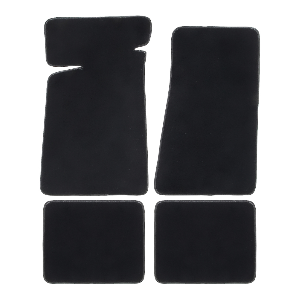 1985 Pontiac Grand Prix 69-UP CARPETED FLOOR MAT SET OF 4 CUTPILE WITHOUT LOGO (BLACK) | IN10187A