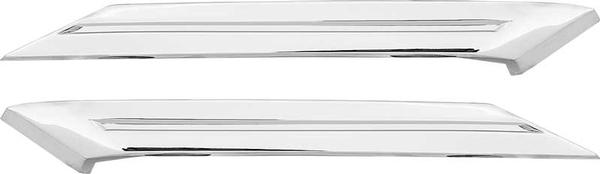 1967 Mopar Dodge/Chrysler/Plymouth OUTER SAIL PANEL MOLDINGS; 2-DOOR HARDTOP; STAINLESS STEEL GM 2584688 & 2584689 - PAIR | MB2252