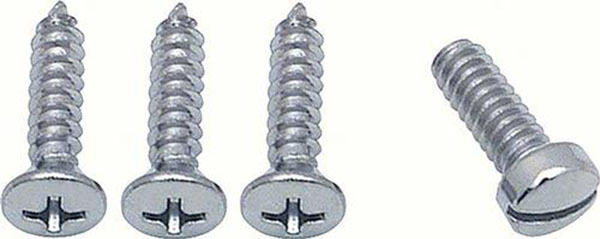 1973 Chevrolet Nova/Chevy II SUN VISOR SUPPORT SCREW SET; 4 PIECE SET (3 SUPPORT SCREWS & 1 BRACKET TO SUNVISOR SCREW) | IN10378Z