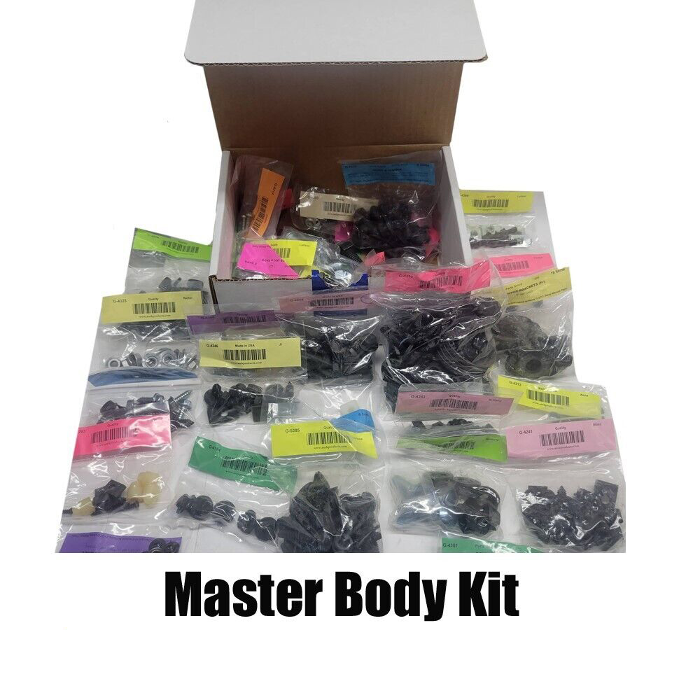 1969 Pontiac GTO/LeMans/Tempest MASTER BODY HARDWARE KIT WITH ENDURA BUMPER 492 PIECES | HB10027G