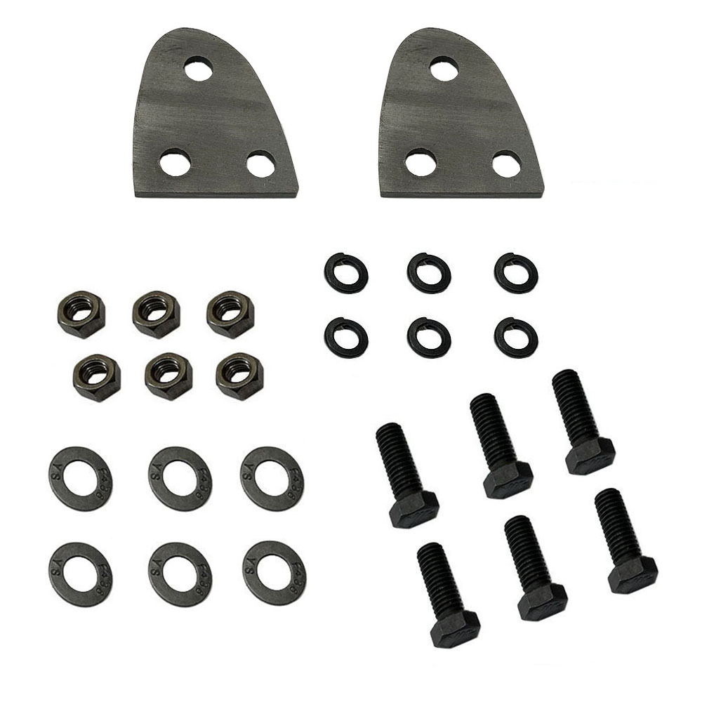 1968 Chevrolet Impala/Caprice/Bel Air FRONT BUMPER TO BUMPER END REINFORCEMENT PLATE AND HARDWARE SET | BP10035P