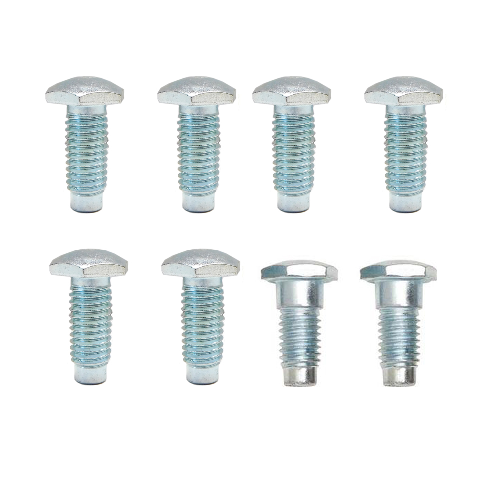 1969 Oldsmobile Full Size SEAT BELT BOLT SET; W/LAP BELTS; COARSE THREAD; 8 PIECE | IN10084Z