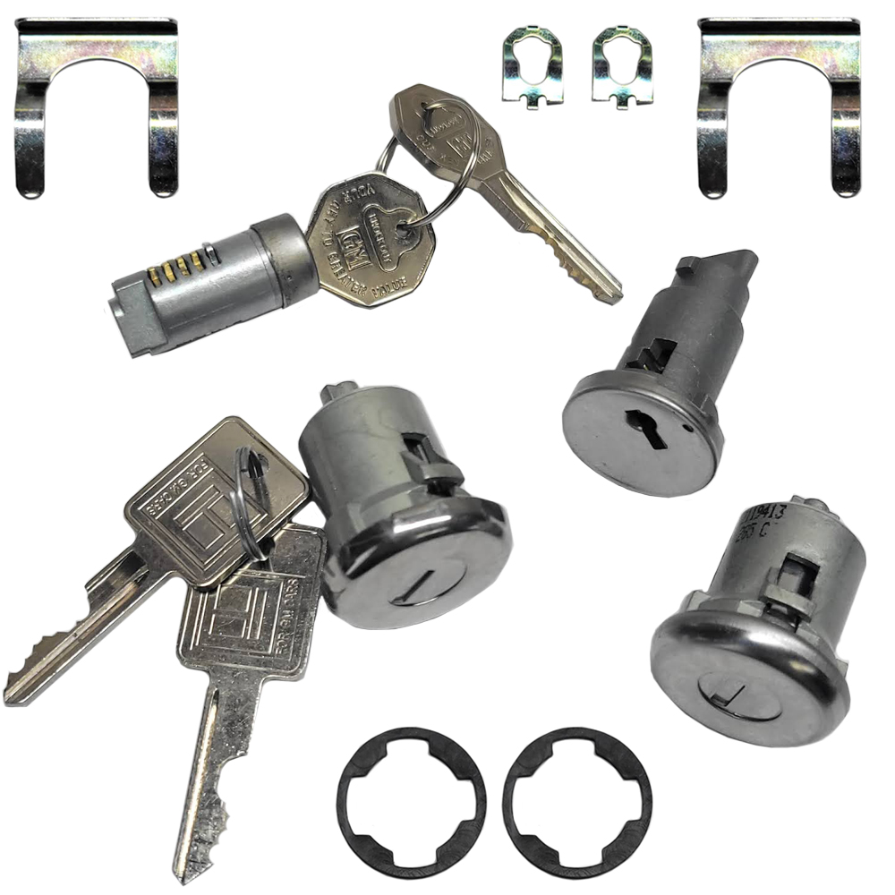 1966 Chevrolet El Camino IGNITION DOOR AND GLOVE BOX LOCK KIT - 384 | KL10022E