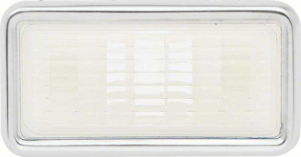 1968 Buick Skylark/GS/Regal/GN FRONT SIDE MARKER LENS; CLEAR RH OR LH; EACH; GM 916581 | XL10001Z