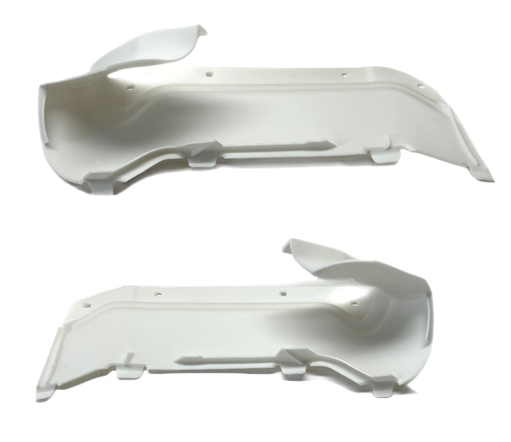 1977 Chevrolet Monte Carlo FRONT BUMPER TO BODY FILLER TRIM GM 362381; 362382; PAIR; (LH; DRIVER LEFT SIDE & RH; PASSENGER RIGHT SIDE); ABS PLASTIC | BP10072M
