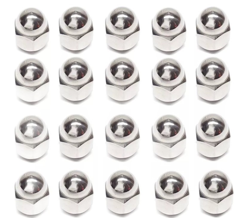 1977 Buick Skylark/GS/Regal/GN SUPER STOCK I CHROME ACORN LUG NUTS - SET OF 20 (CORRECT DIAMETER WITH CHROME FINISH) | WT5638Z