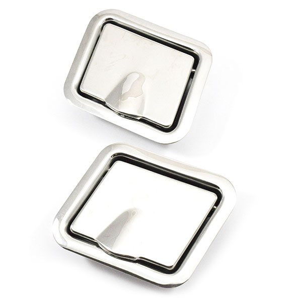 1965 Pontiac GTO/LeMans/Tempest REAR ASH TRAYS (HARD TOP & COUPE - MOUNT IN CHROME ARM REST BASES) - PR | IN1366Z