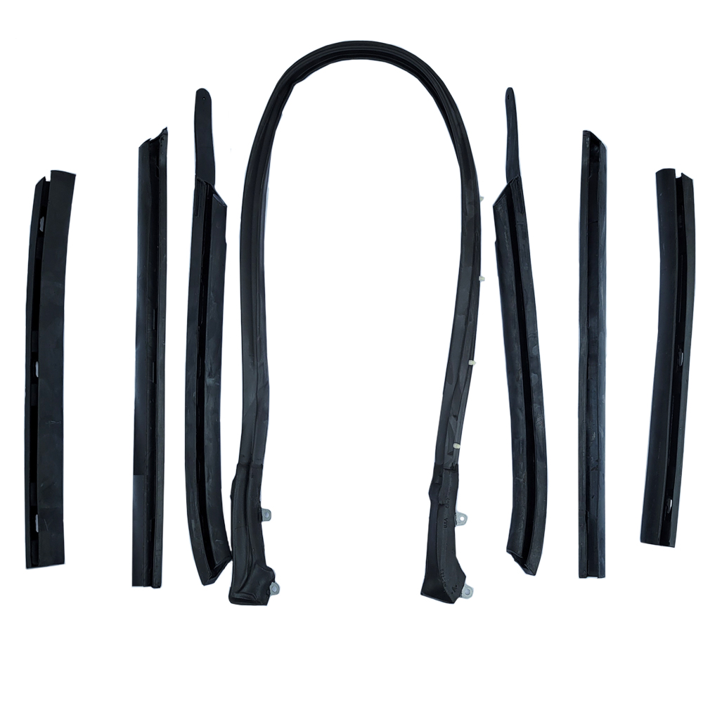 1967 Buick Skylark/GS/Regal/GN CONVERTIBLE TOP WEATHERSTRIP KIT (7 PC) - INCLUDES THE HEADER SEAL, ALONG WITH THE SIDE RAIL WEATHERSTRIPS | WS4426C