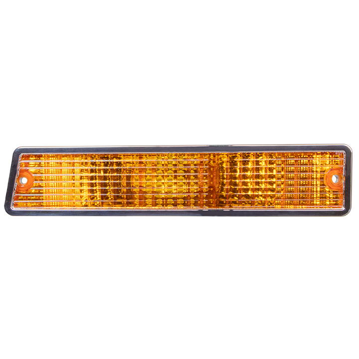 1988 Oldsmobile Cutlass/442/F85 PARKING LIGHT / TURN SIGNAL LENSES WITHOUT MONITORS (AMBER - MOUNT IN BUMPER) - LEFT | XL10011T