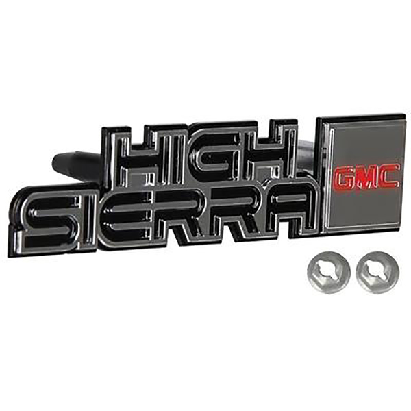 1986 GM Truck DASH PANEL EMBLEM; HIGH SIERRA - GMC | 14023050
