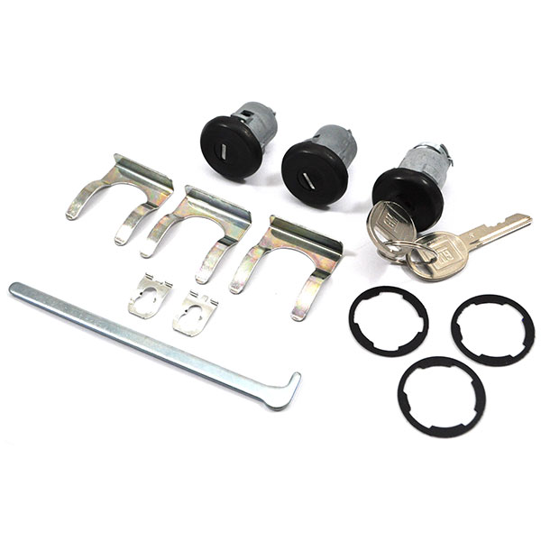 1976 Pontiac Grand Prix 69-UP BLACK FACED DOOR & TRUNK LOCK KIT - LATER KEY 303 (EXCLUDE GRAND PRIX) | KL4569Z
