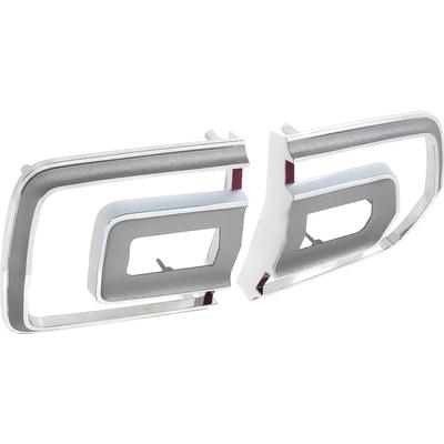 1968 Mopar Dodge/Chrysler/Plymouth TAIL LAMP BEZELS; WITH HARDWARE; DIE-CAST; RH & LH; PAIR | XL10004J