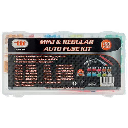 1948 Buick Full Size & Riviera MINI & REGULAR FUSE SET IN RE-SEALABLE PLASTIC CASE; 150 PIECE SET; 5-30 AMP | EL10019Z