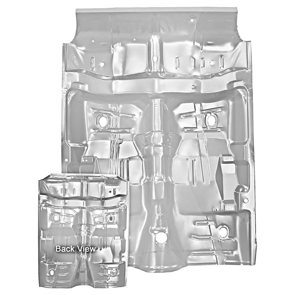 1966 Pontiac GTO/LeMans/Tempest FULL ONE-PIECE FLOOR PAN ASSEMBLY WITH FLOOR BRACES AND UNDER SEAT PAN (WTP); WELD-THROUGH PRIMER | BP10120Z
