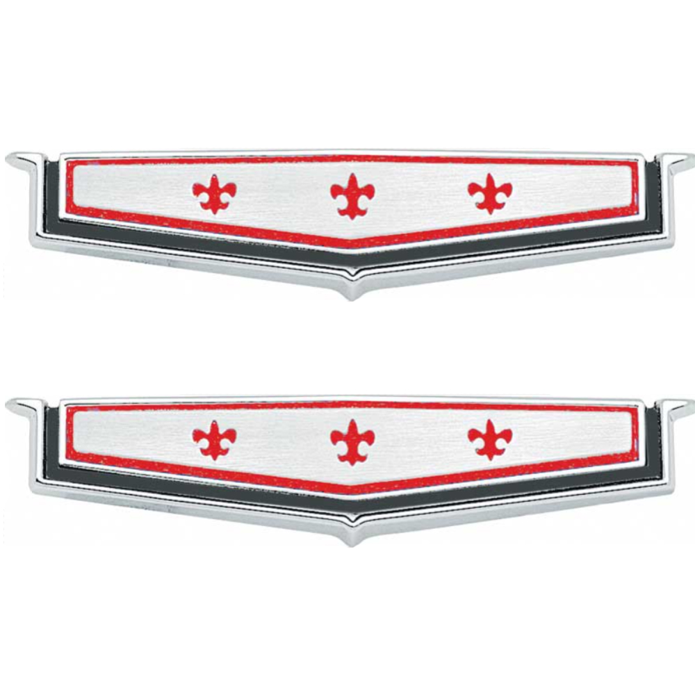 1966 Chevrolet Impala/Caprice/Bel Air (CAPRICE) ROOF/SAIL PANEL EMBLEMS - PR | EM2518P