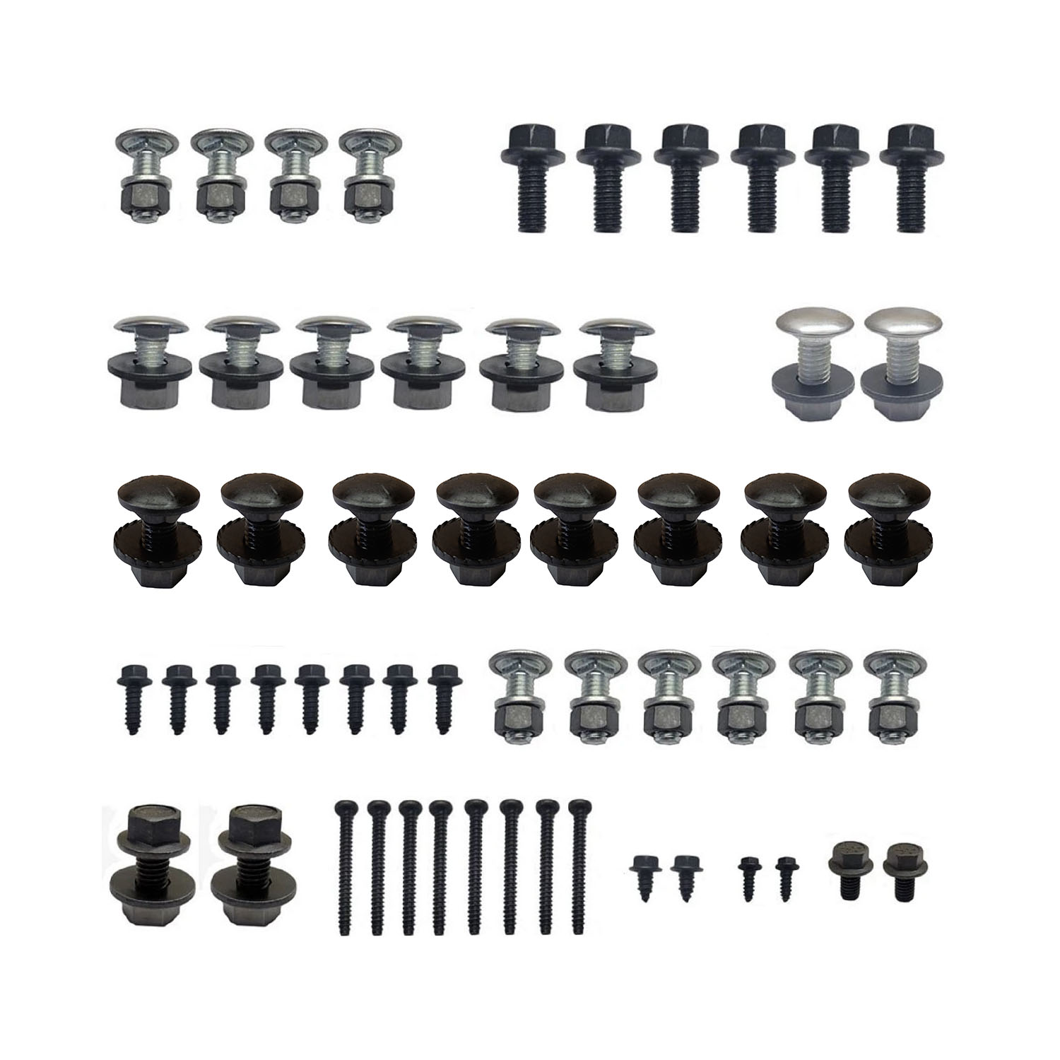 1972 Buick Skylark/GS/Regal/GN BUMPER BOLT KIT (CARRIAGE BOLT STYLE FOR FLINT MICHIGAN BUILT CARS) | BP10128S