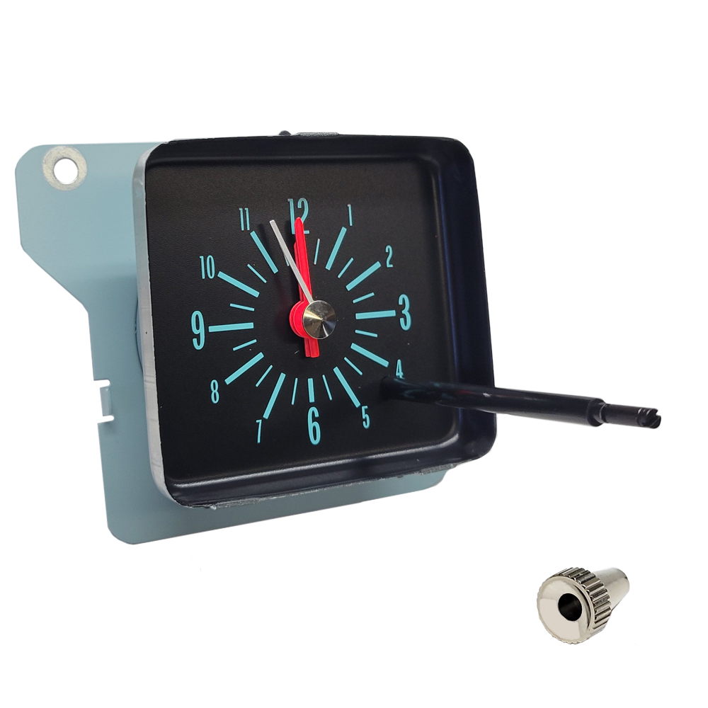 1969 Chevrolet Nova/Chevy II DASH CLOCK WITH GREEN NUMBERS & QUARTZ MOVEMENT | IN2547N