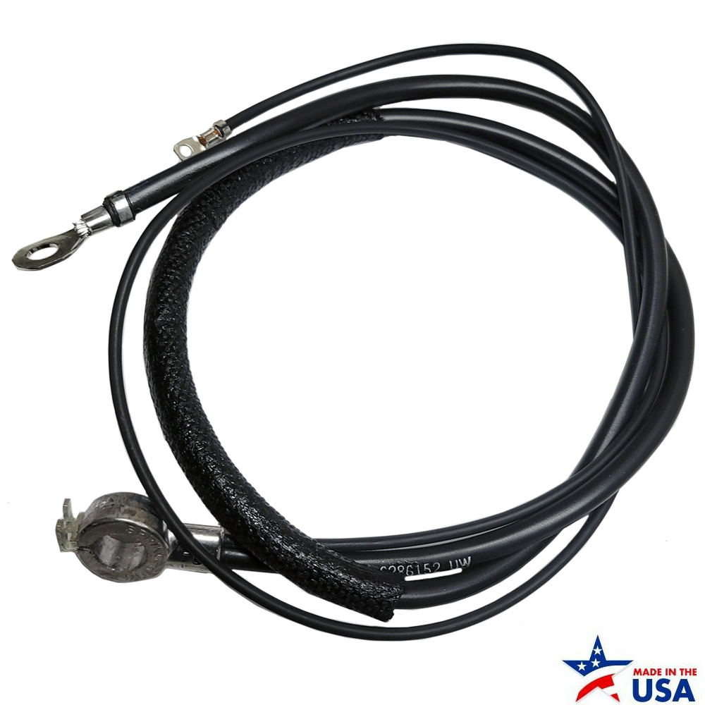 1967 Pontiac GTO/LeMans/Tempest S BATTERY CABLE, POSITIVE, V8, WITH POWER OPTIONS | 09150