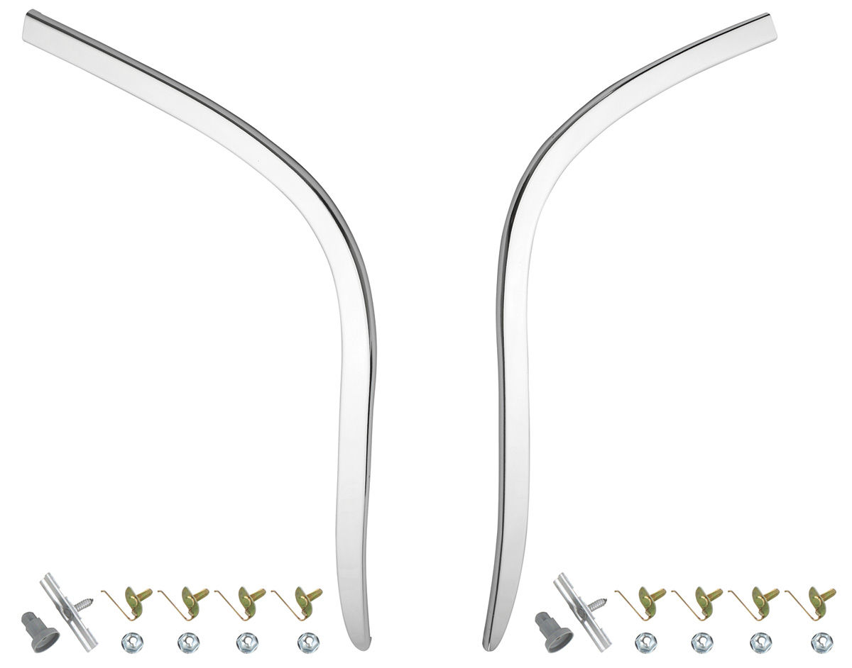 1964 Chevrolet Chevelle/Malibu TURN DOWN MOLDINGS ON QUARTER PANELS FOR CHEVELLE SS; PR | XP10076V