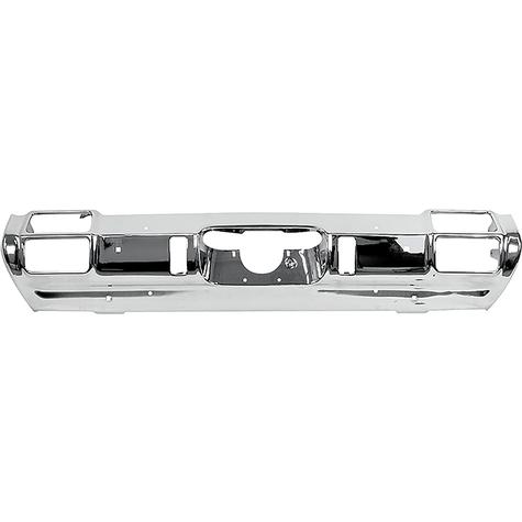 1972 Oldsmobile Cutlass/442/F85 REAR BUMPER; CHROME; MODELS WITHOUT DUAL EXHAUST CUT-OUTS; FEATURES BUMPER GUARD MOUNTING HOLES | 406730G