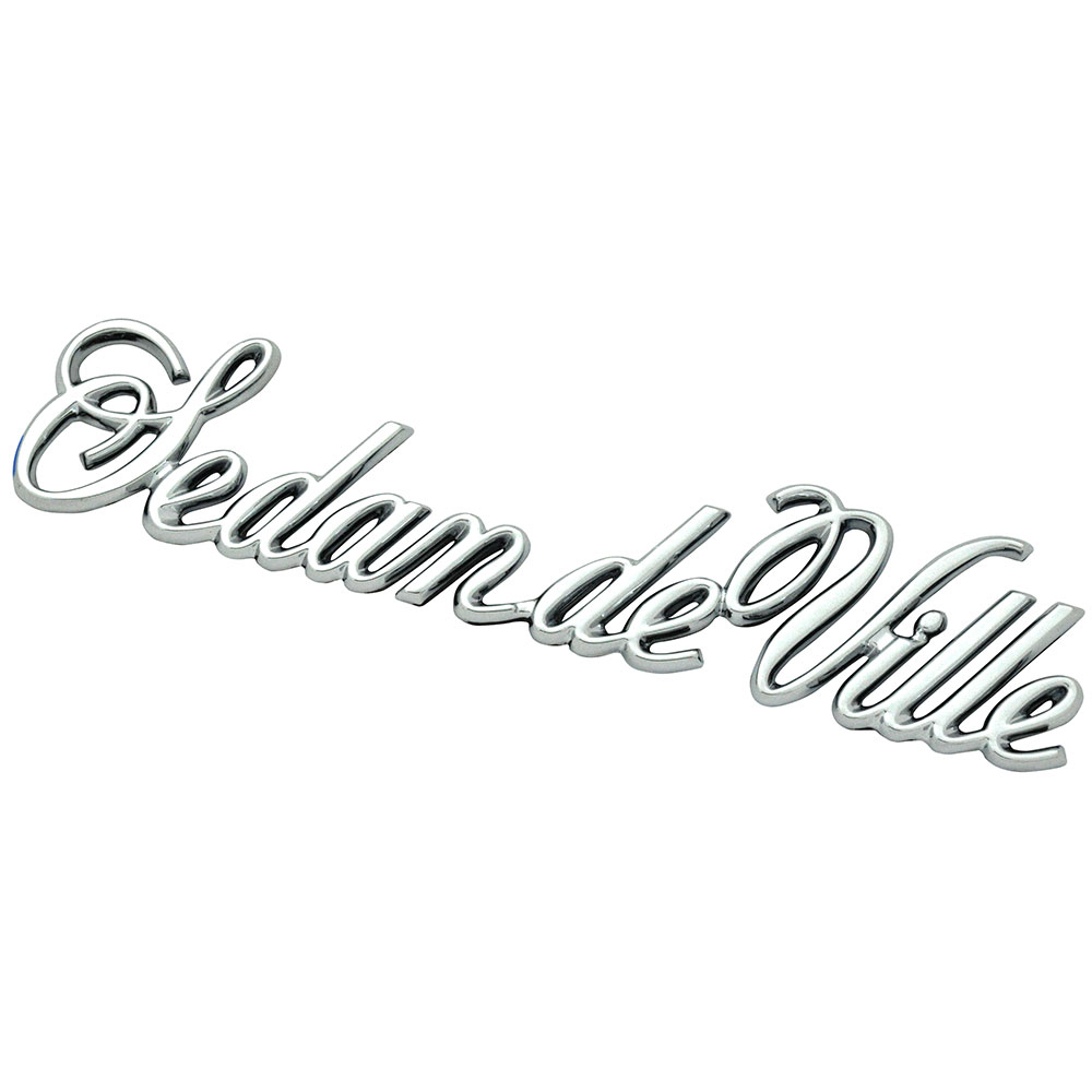 1990 Cadillac Cars CADILLAC FLEETWOOD / DEVILLE ''SEDAN DEVILLE'' NAMEPLATE EMBLEM - GM # 20440999 | EM1213D